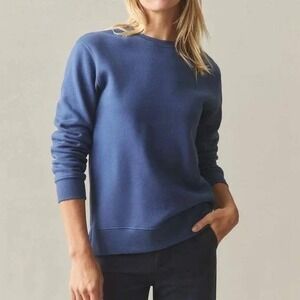 NEW American Giant Classic Crewneck Sweatshirt Womens Small Blue USA